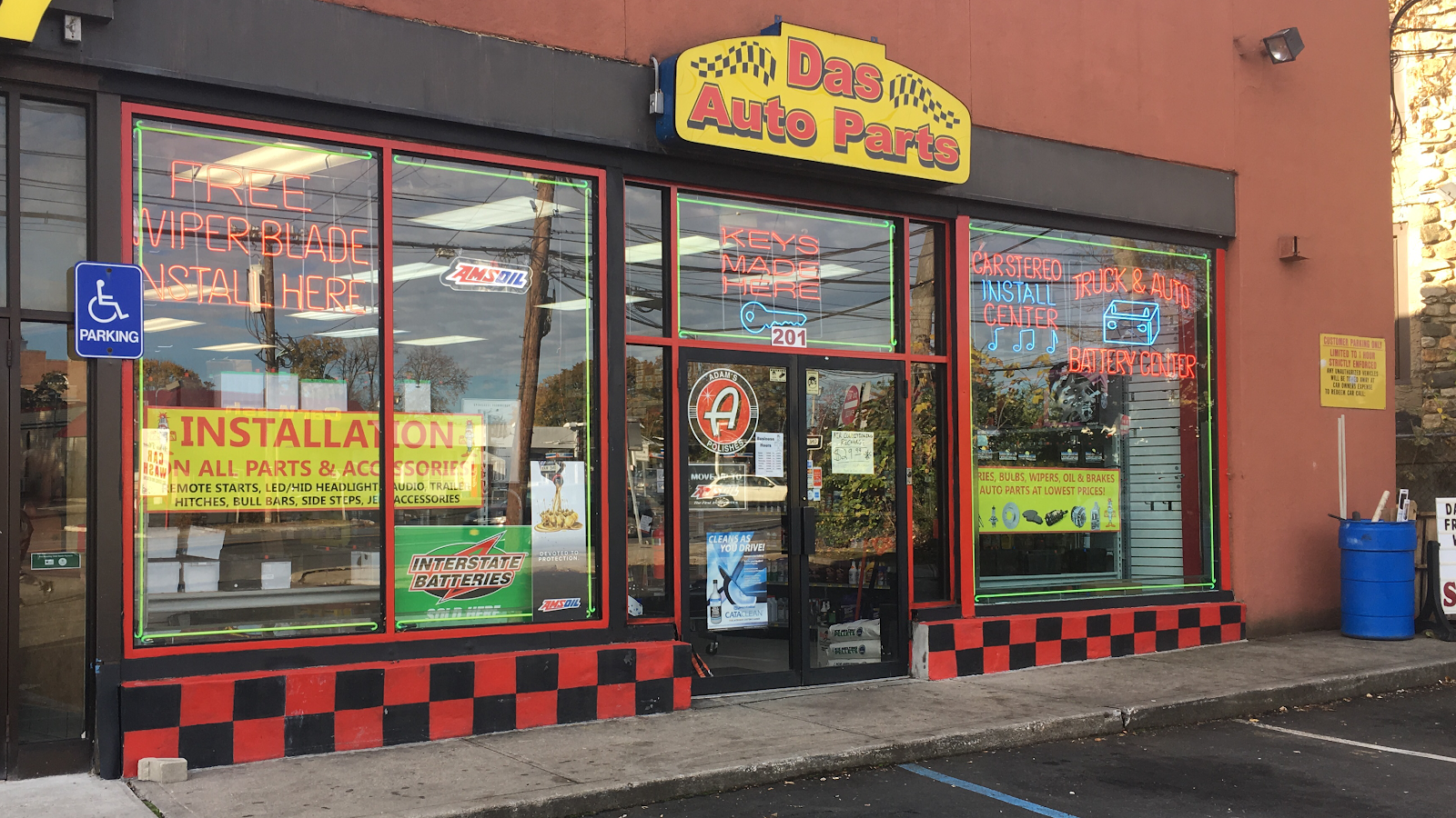 DAS Auto Parts White Plains storefront on Tarrytown Road