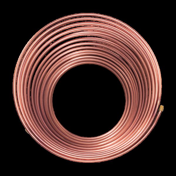 AGS NiCopp Nickel/Copper Brake, Fuel and Transmission Line Tubing Coil, 3/8 In. x 25 Ft.