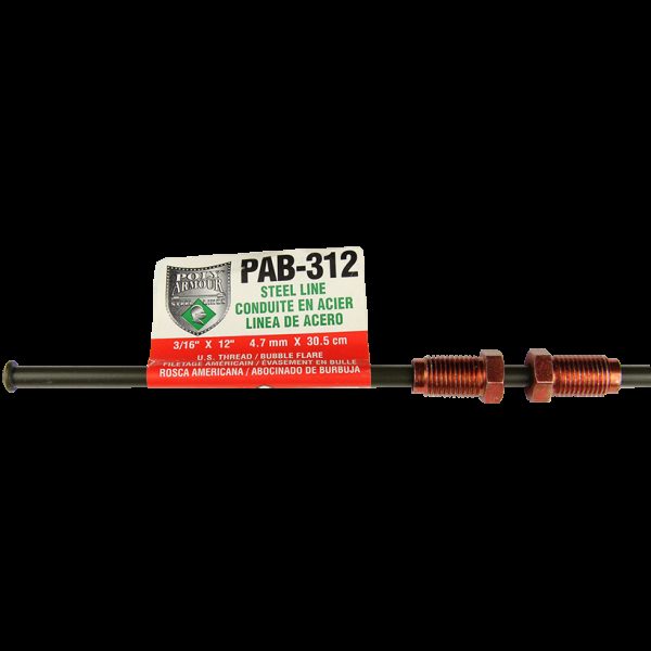 AGS Poly-Armour Brake Line, 3/16 In. x 51 In.