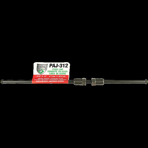 AGS Poly-Armour Japanese Brake Line, 3/16 In. x 12 In.