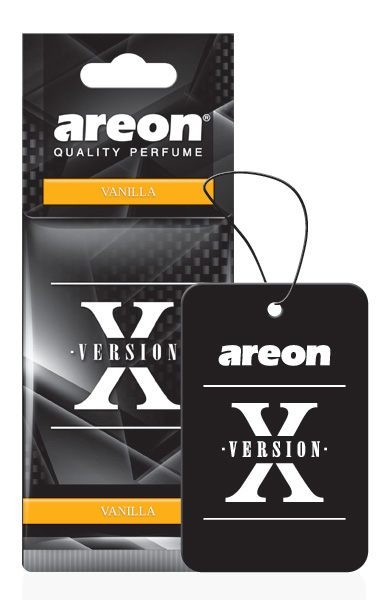 Areon X Version Hanging Car Air Freshener, Vanilla
