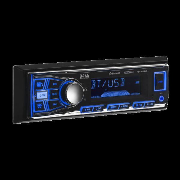 Boss Audio 611UAB Single DIN Receiver, Bluetooth, AM/FM
