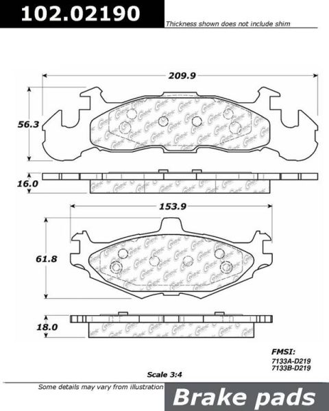 Centric Posi Quiet Semi-Metallic Disc Brake Pad Set