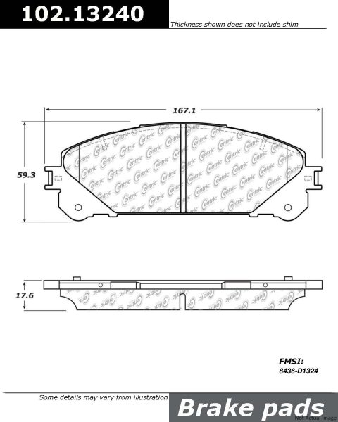 Centric Posi Quiet Semi-Metallic Disc Brake Pad Set