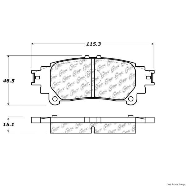 Centric Posi Quiet Semi-Metallic Disc Brake Pad Set