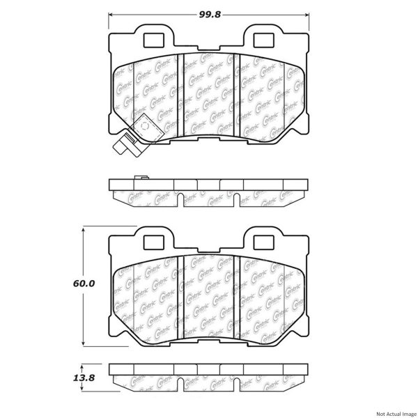 Centric Posi Quiet Ceramic Disc Brake Pad Set