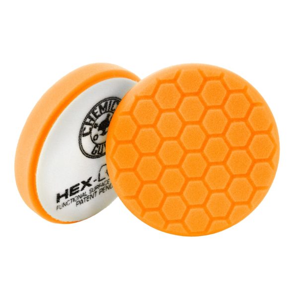 Chemical Guys Orange Hex-Logic Medium-Heavy Cutting Pad, 6 In