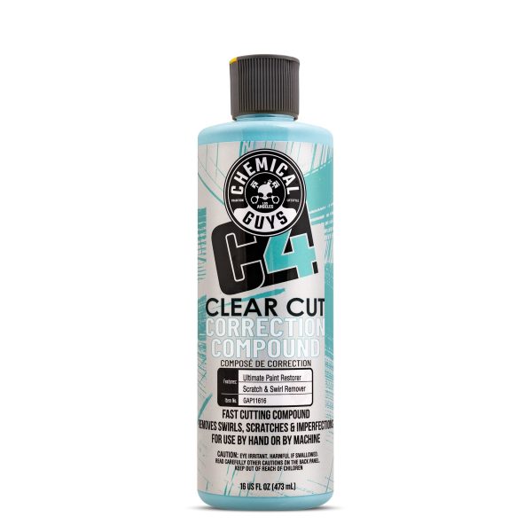 Chemical Guys C4 Clear Cut Correction Compound, 16 Oz