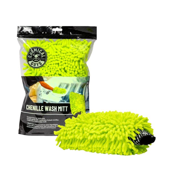 Chemical Guys Chenille Wash Mitt, Green