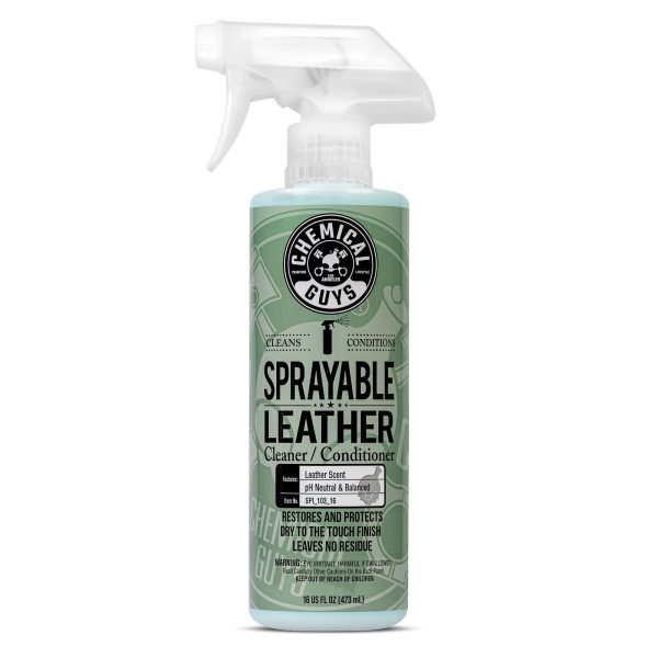 Chemical Guys Sprayable Leather Cleaner & Conditioner In One, 16 Oz
