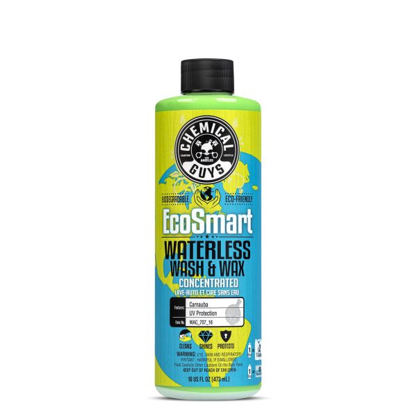 Chemical Guys EcoSmart Waterless Car Wash & Wax Concentrate, 16 Oz
