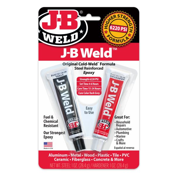 J-B Weld Original Cold Weld Compound, 2 x 1 Oz