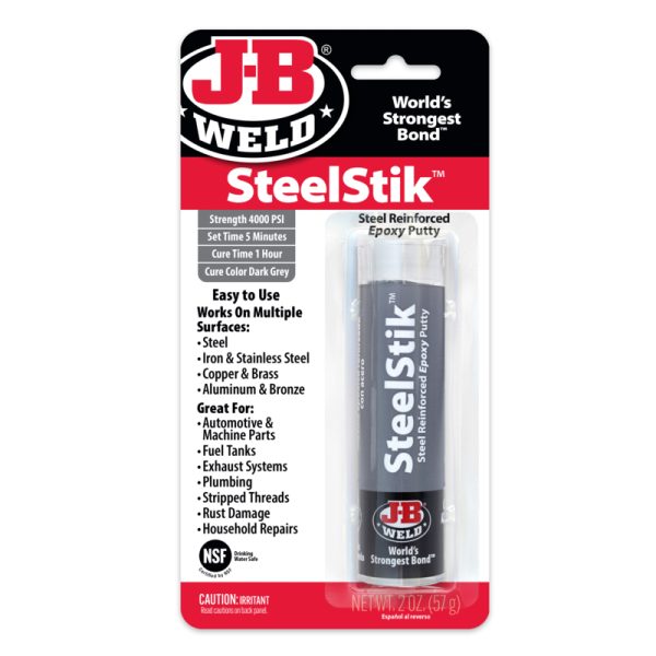 J-B Weld SteelStik Epoxy Putty, 2 Oz