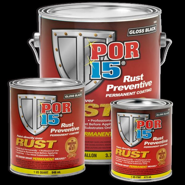 POR-15 Rust Preventive Coating, Semi-Gloss, 1 Pint