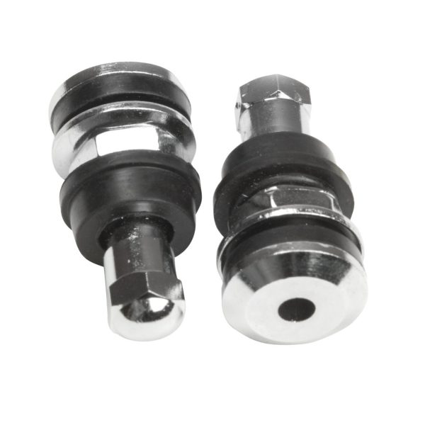 Performance Tool 1 In. Chrome Sleeve Tire Valves .453/.625