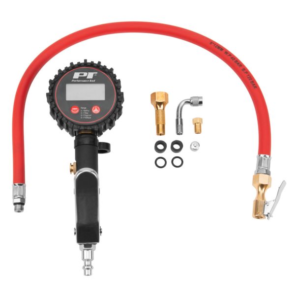 Performance Tool Heavy Duty Digital Tire Inflator Kit, 0-150 PSI