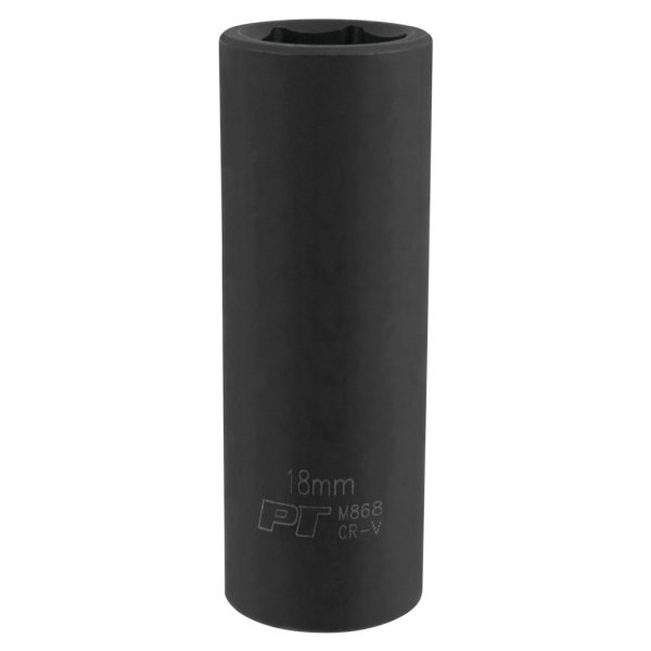 Performance Tool 1/2 In. Drive 18mm 6-Point Deep Impact Socket
