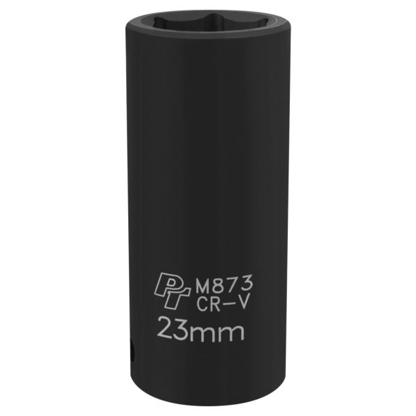 Performance Tool 1/2 In. Drive 23mm 6-Point Deep Impact Socket