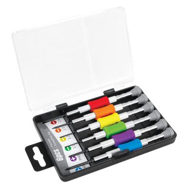 Performance Tool 6-Piece Chromatic Screwdriver Set
