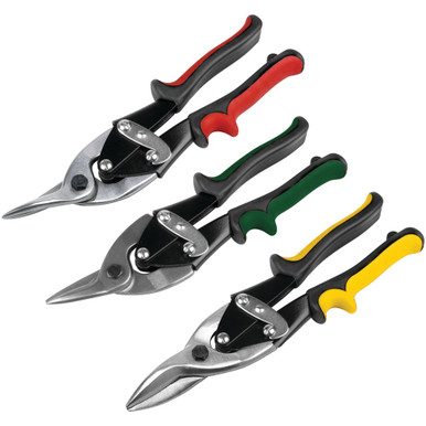 Performance Tool 3-Piece Aviation Tin Snip Set