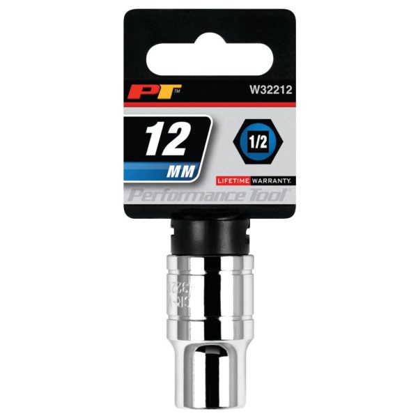 Performance Tool 1/2 In. Drive 12mm 6-Point Socket