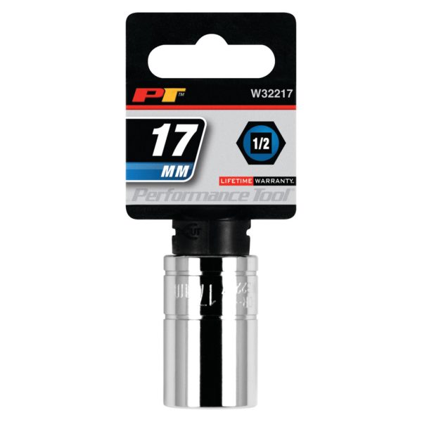 Performance Tool 1/2 In. Drive 17mm 6-Point Socket