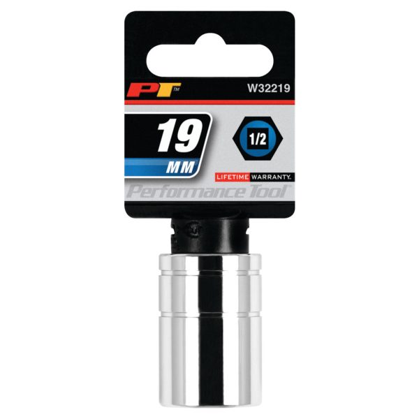 Performance Tool 1/2 In. Drive 19mm 6-Point Socket