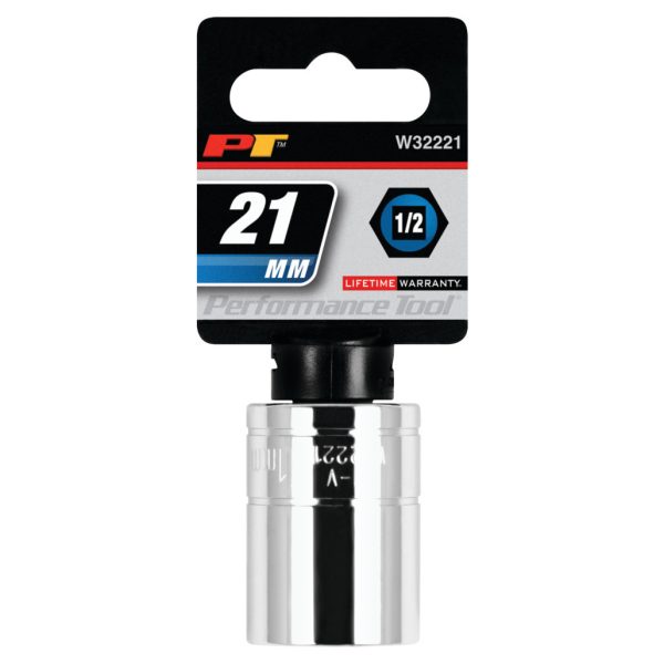 Performance Tool 1/2 In. Drive 21mm 6-Point Socket