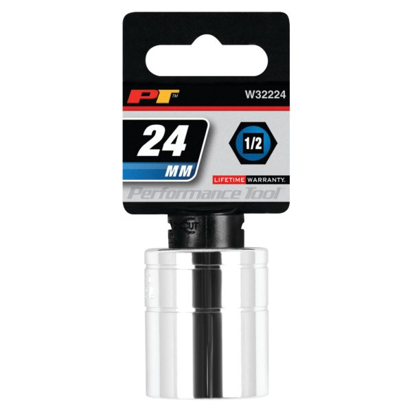 Performance Tool 1/2 In. Drive 24mm 6-Point Socket