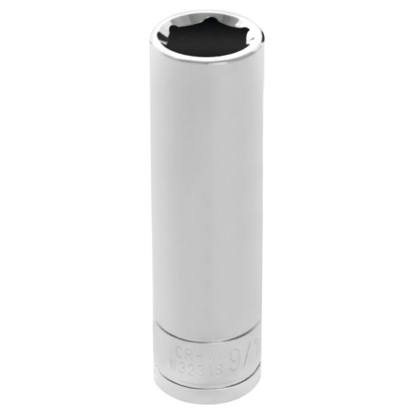 Performance Tool 1/2 In. Drive 9/16 In. 6-Point Deep Socket