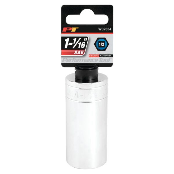 Performance Tool 1/2 In. Drive 1-1/16 In. 6-Point Deep Socket