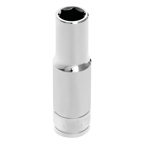 Performance Tool 1/2 In. Drive 12mm 6-Point Deep Socket