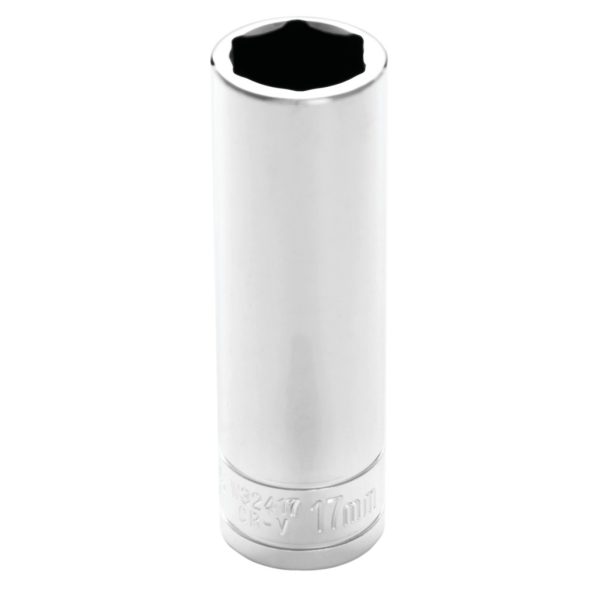 Performance Tool 1/2 In. Drive 17mm 6-Point Deep Socket