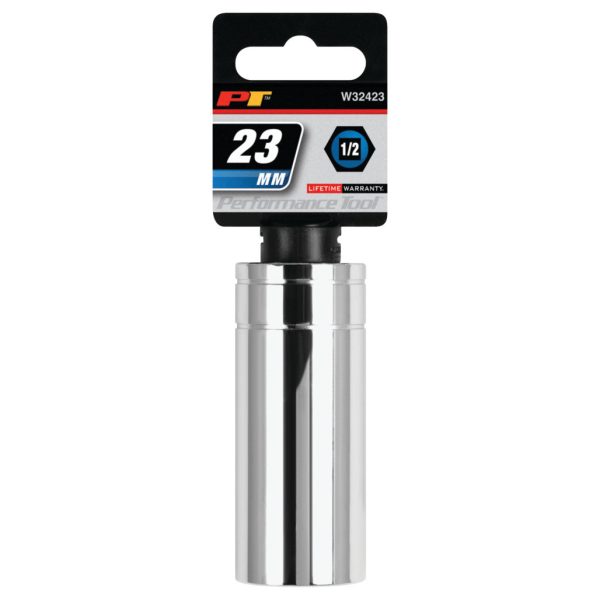Performance Tool 1/2 In. Drive 23mm 6-Point Deep Socket