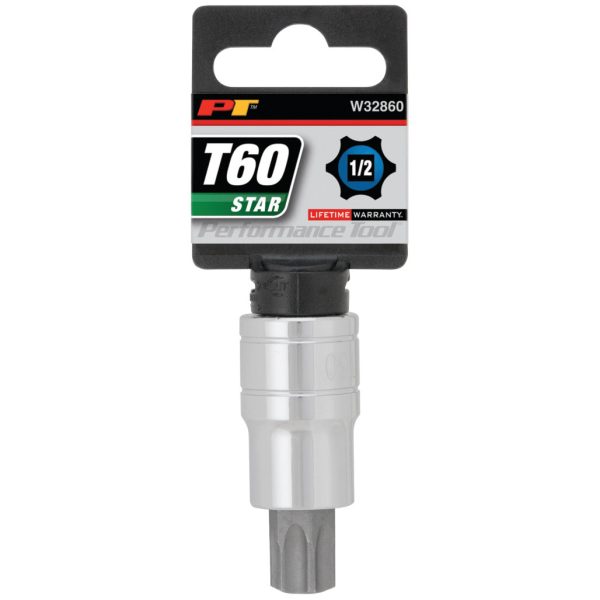 Performance Tool 1/2 In. Drive T60 Star Bit Socket
