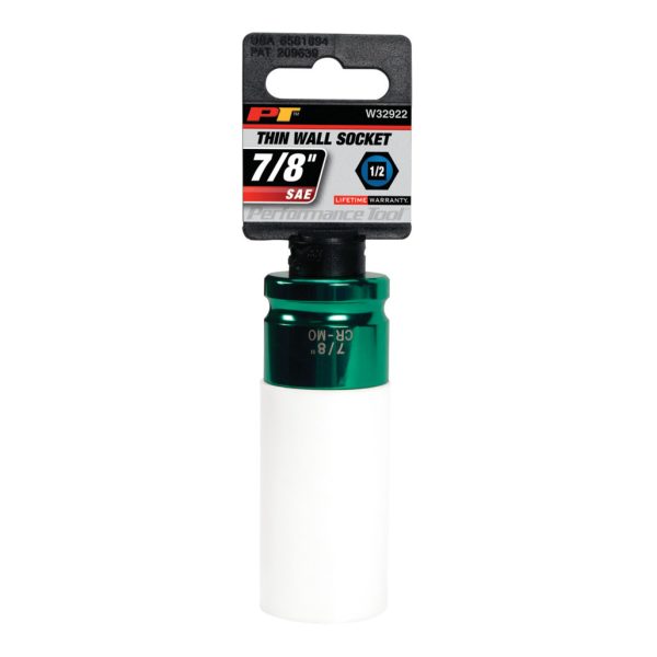 Performance Tool 1/2 In. Drive 7/8 In. Thin Wall Socket