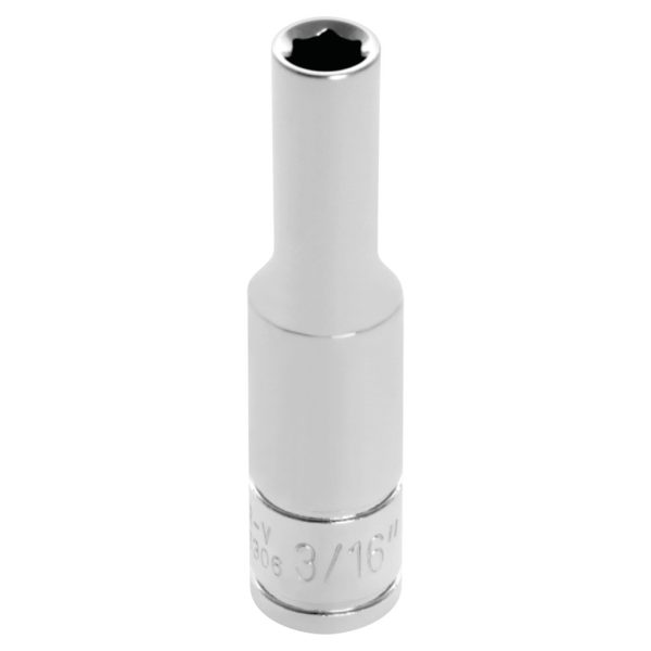 Performance Tool 1/4 In. Drive 3/16 In. 6-Point Deep Socket