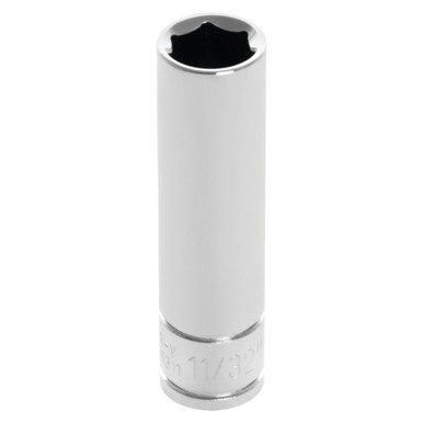 Performance Tool 1/4 In. Drive 11/32 In. 6-Point Deep Socket