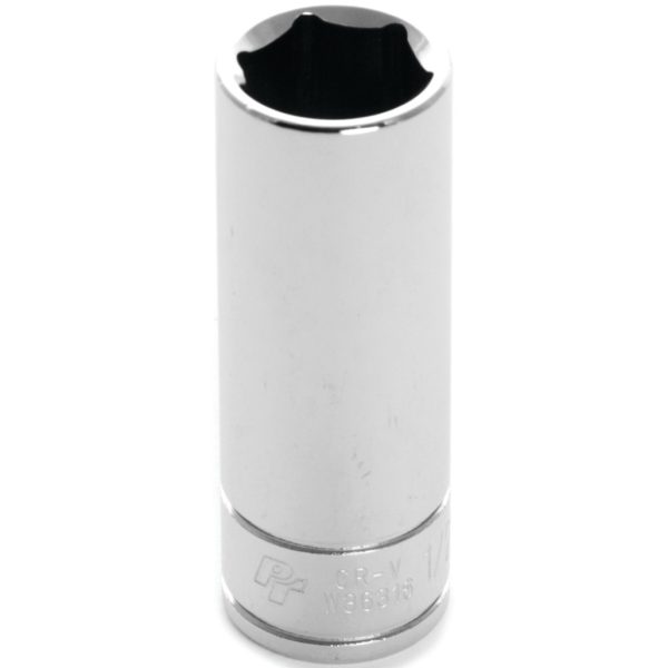 Performance Tool 1/4 In. Drive 1/2 In. 6-Point Deep Socket