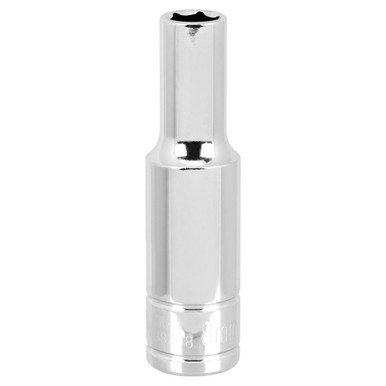 Performance Tool 3/8 In. Drive 8mm 6-Point Deep Socket