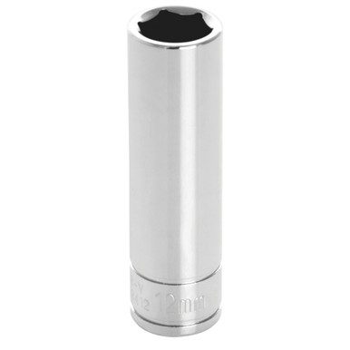 Performance Tool 3/8 In. Drive 12mm 6-Point Deep Socket