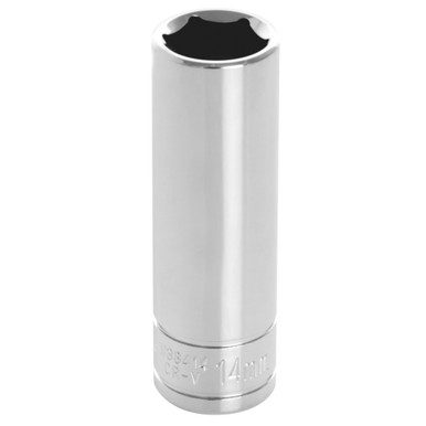 Performance Tool 3/8 In. Drive 14mm 6-Point Deep Socket