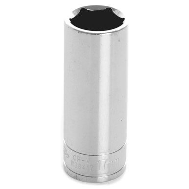 Performance Tool 3/8 In. Drive 17mm 6-Point Deep Socket