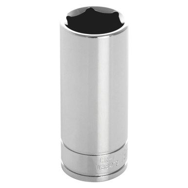 Performance Tool 3/8 In. Drive 19mm 6-Point Deep Socket