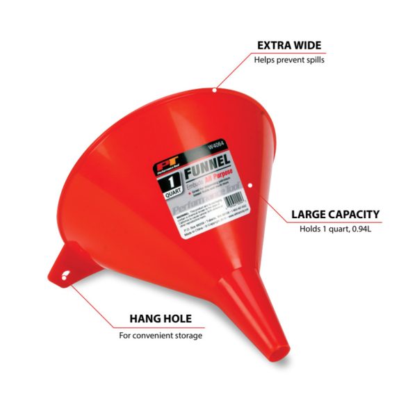 Performance Tool 1 Quart All Purpose Funnel