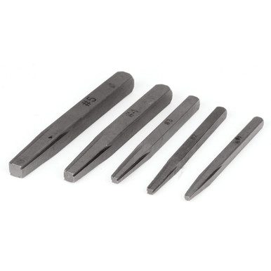 Performance Tool 5-Piece Screw Extractor Set