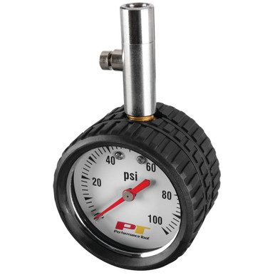 Performance Tool 2 In. Round Dial Tire Pressure Gauge